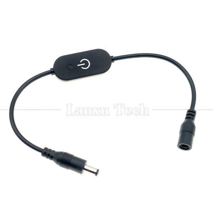 12V homme à femme 5.5x2.1 Jack à baril DC alimenté par LED Dimmer Switch Cable pour lumière LED 4