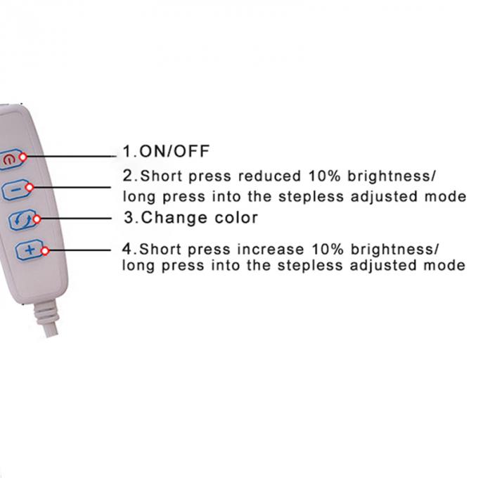 Commutateur d'atténuation de puissance de 5 V câble de chargeur USB pour bande LED 5