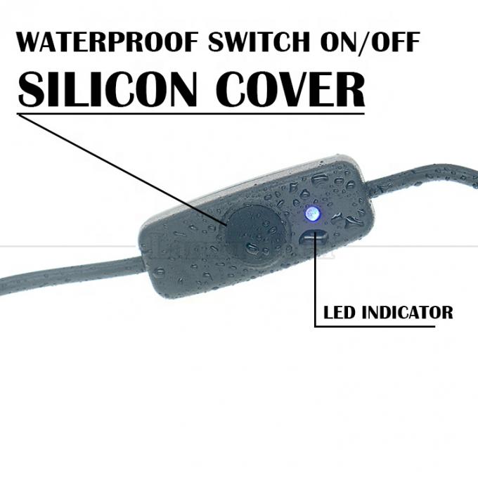 Indicateur Lumière bleue Couverture en silicium imperméable Appuyez sur le bouton d'alimentation homme à femme Commutateur ON OFF câble d'extension USB 2