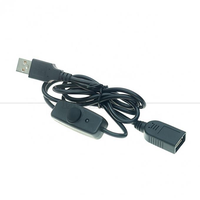 Indicateur Lumière bleue Couverture en silicium imperméable Appuyez sur le bouton d'alimentation homme à femme Commutateur ON OFF câble d'extension USB 4