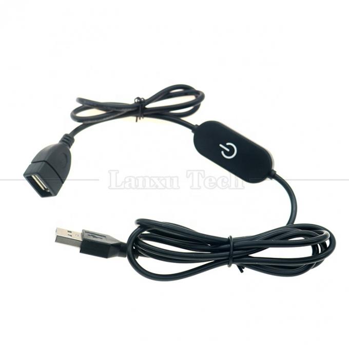 Contrôleur tactile 5v sans pas vers le haut vers le bas Dimmer 1m Homme à Femme USB allumé et éteint Cable de commutateur pour lampe à bande LED 5