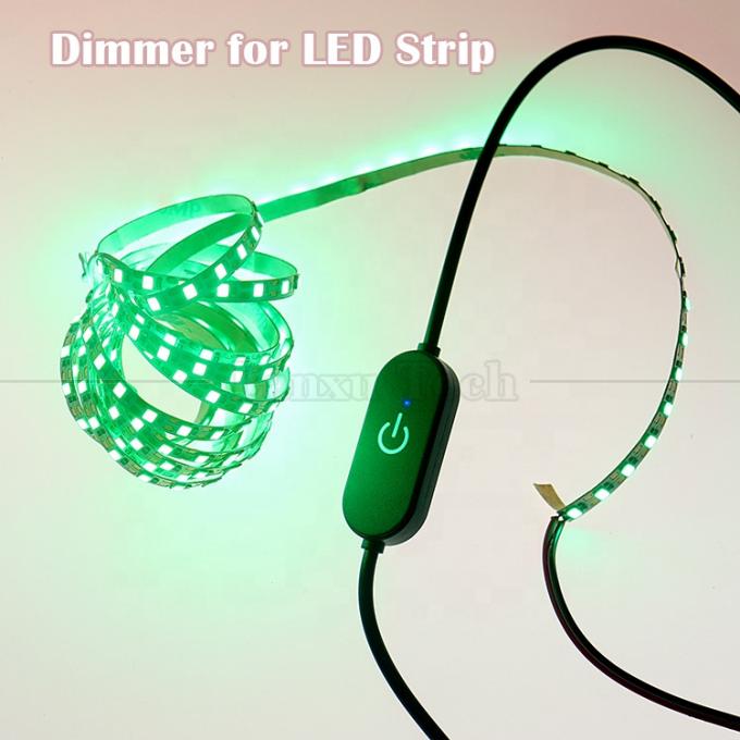 Contrôleur tactile 5v sans pas vers le haut vers le bas Dimmer 1m Homme à Femme USB allumé et éteint Cable de commutateur pour lampe à bande LED 4