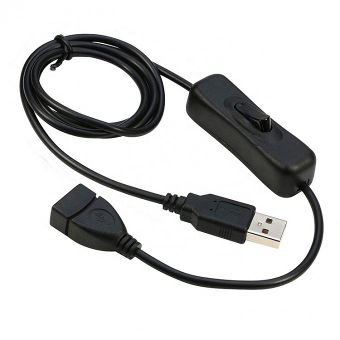 Chargement de données par câble USB de commutateur de type mâle à femelle pour ordinateur à lampe à LED 0