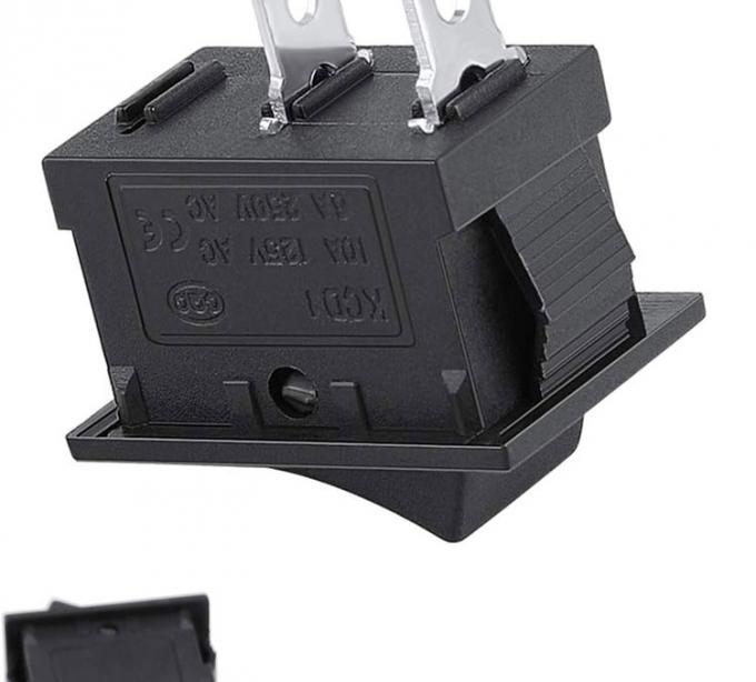 AC 6A/250V 10A/125V Noir 2 épingles position coupure en ON OFF Commutateur électrique Rocker bateau 3