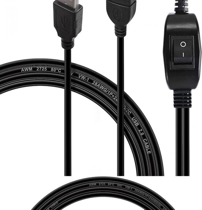 1 femme à 2 hommes USB Y Splitter Imprimante partageant le câble de commutateur pour l'imprimante Scanner haut-parleur Souris clavier 6