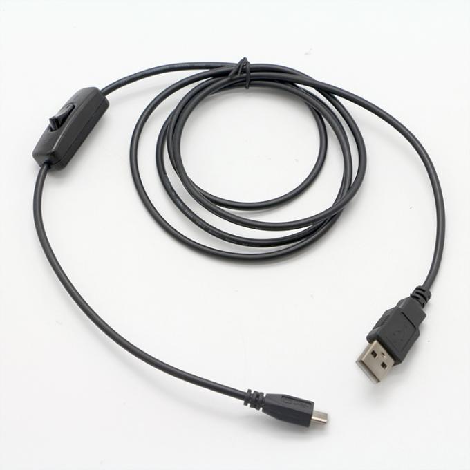 Contrôleur de haute qualité 1M ON OFF Micro B à câble d'extension USB A avec commutateur pour lampe LED 1