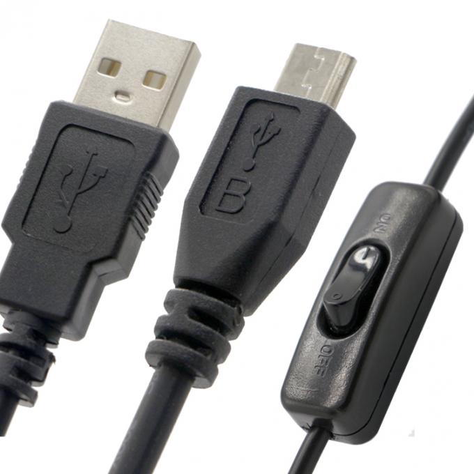 Contrôleur de haute qualité 1M ON OFF Micro B à câble d'extension USB A avec commutateur pour lampe LED 2
