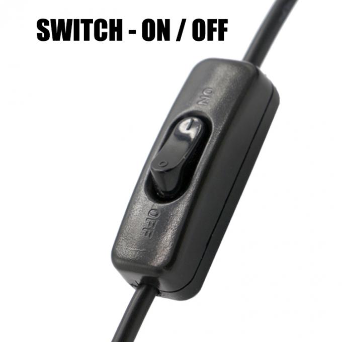 Contrôleur de haute qualité 1M ON OFF Micro B à câble d'extension USB A avec commutateur pour lampe LED 3