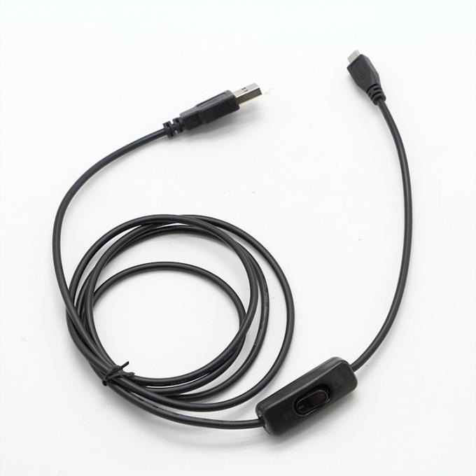 Contrôleur de haute qualité 1M ON OFF Micro B à câble d'extension USB A avec commutateur pour lampe LED 6