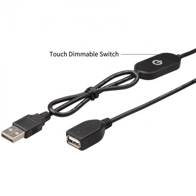 Touch Dimmer Commutateur de type mâle à femelle Un câble d'extension USB pour les lampes à bande LED 2