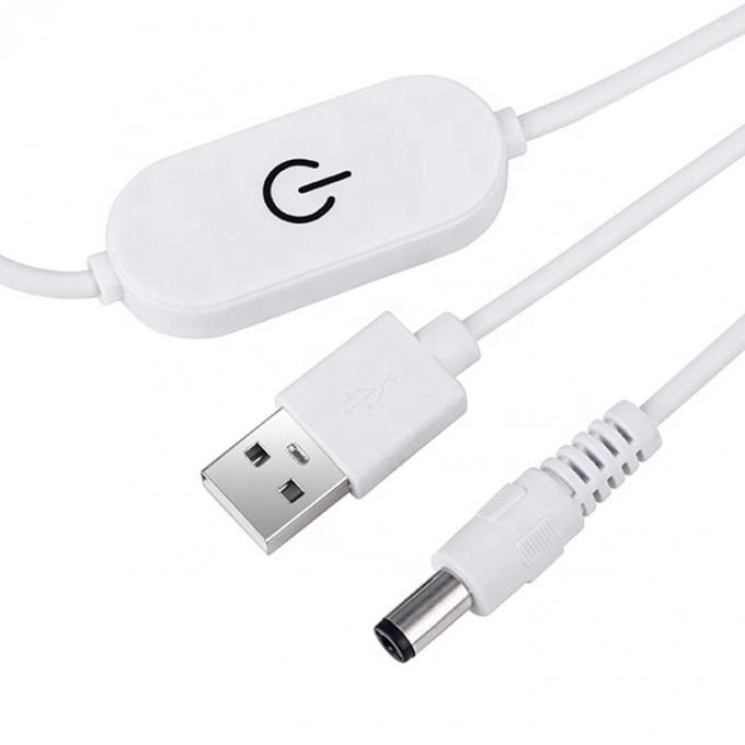 5V 2A USB TO dc 5,5*2,1 mm commutateur réglable câble à distance LED bande obscurcitrice pour la lumière de lampe 3
