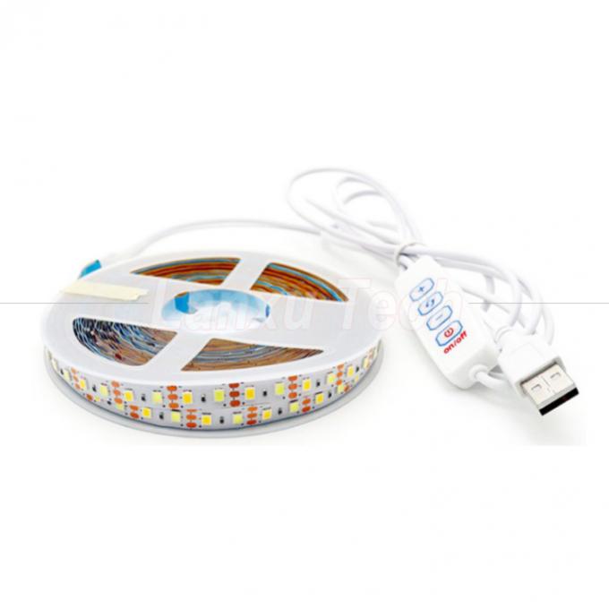 5V sortie Dimming sans étape ON OFF Switch câble d'amortisseur USB pour lampe à bande de lumière LED 6