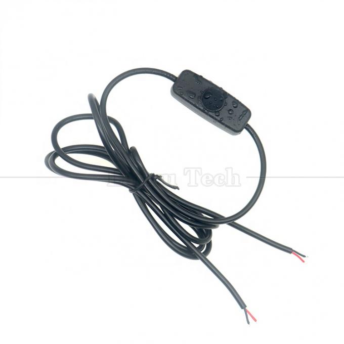 Fabrique personnalisée couvercle en silicium étanche bouton de poussée 2 broches courant continu allumé et éteint câble de commutateur pour lampe moto 2
