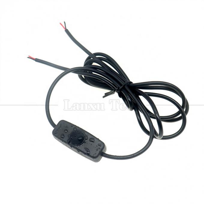 Fabrique personnalisée couvercle en silicium étanche bouton de poussée 2 broches courant continu allumé et éteint câble de commutateur pour lampe moto 3