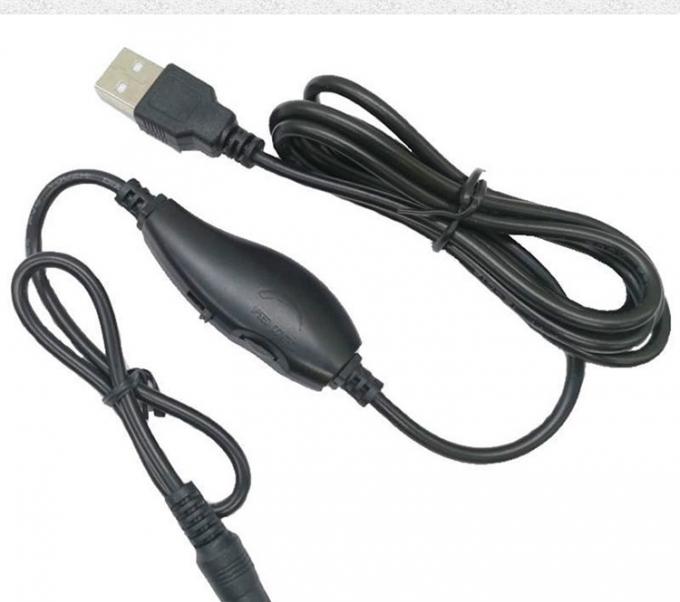 5V USB à courant continu 5.5x2.1mm 12V Contrôle de la luminosité de sortie Dimmer réglable allumé et éteint Cable de commutateur pour ventilateur de lampe à LED 1