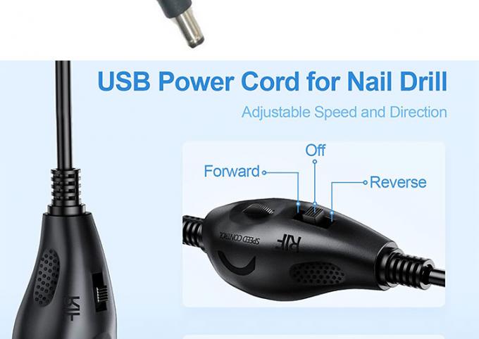 5V USB à courant continu 5.5x2.1mm 12V Contrôle de la luminosité de sortie Dimmer réglable allumé et éteint Cable de commutateur pour ventilateur de lampe à LED 2