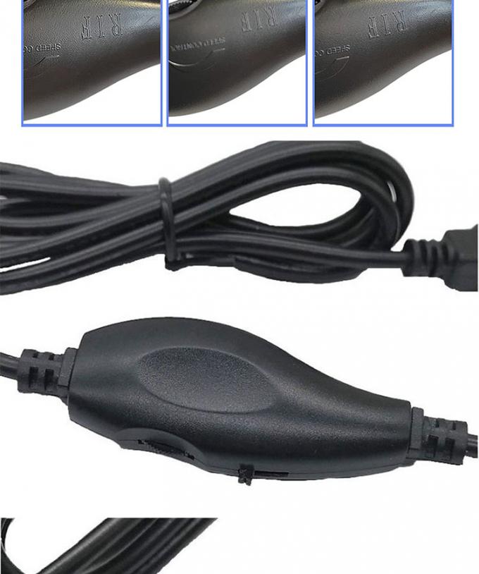 5V USB à courant continu 5.5x2.1mm 12V Contrôle de la luminosité de sortie Dimmer réglable allumé et éteint Cable de commutateur pour ventilateur de lampe à LED 4