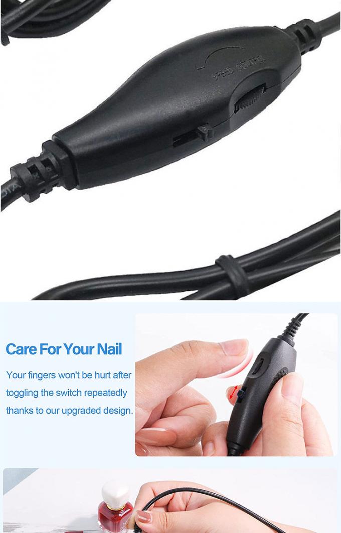 5V USB à courant continu 5.5x2.1mm 12V Contrôle de la luminosité de sortie Dimmer réglable allumé et éteint Cable de commutateur pour ventilateur de lampe à LED 5
