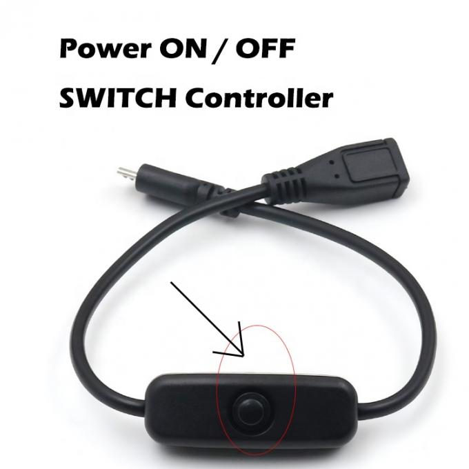 Cable de recharge d'extension micro USB avec commutateur 4