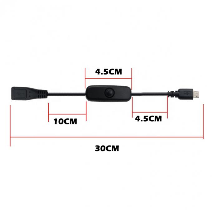 Cable de recharge d'extension micro USB avec commutateur 2