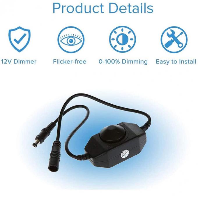 12V 24V Lampes de table à LED Lumières à bande de corde Homme à Femme Commutateur à LED Dimmer Commande à distance 7