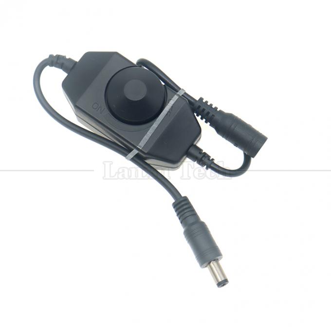 Certificat CE 12V 24V mâle à femelle alimentation en courant continu ON OFF contrôleur de commutateur Dimmer LED pour lampe 5