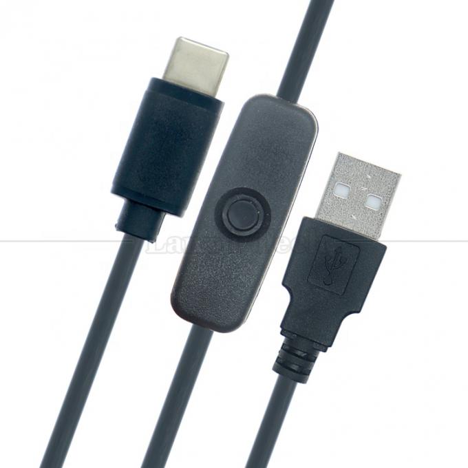 5V USB A mâle à type C USB commutateur alimentation ON OFF câble pour Raspberry Pi LED bande 1
