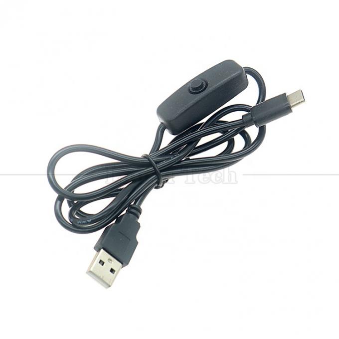 5V USB A mâle à type C USB commutateur alimentation ON OFF câble pour Raspberry Pi LED bande 4