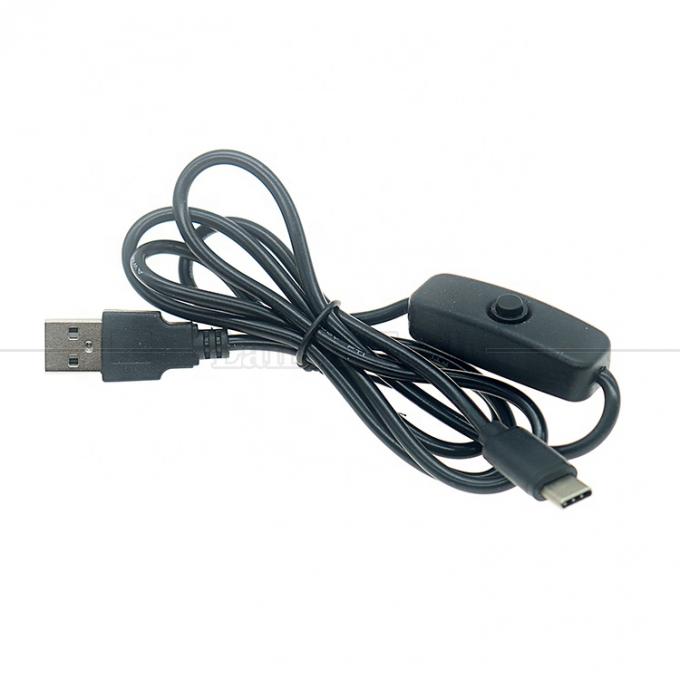 5V USB A mâle à type C USB commutateur alimentation ON OFF câble pour Raspberry Pi LED bande 5