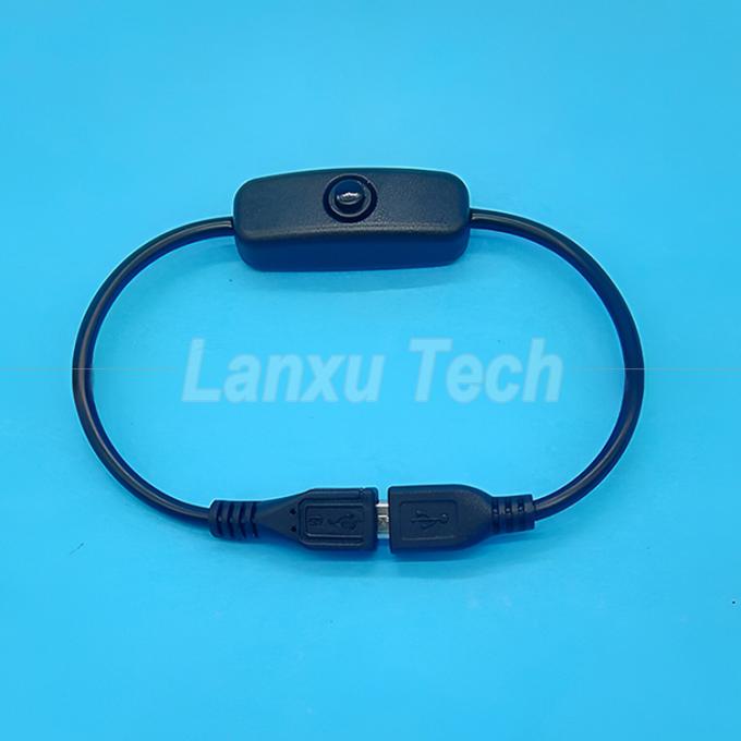 USB type C mâle à femelle sur éteindre le câble d'extension du commutateur à capuche en silicium pour le ventilateur de lampe Raspberry Pi 6
