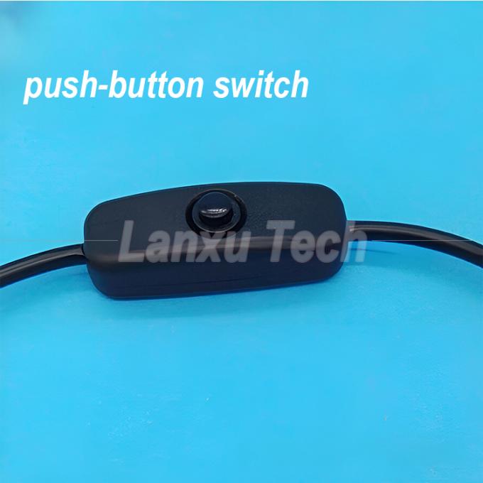 USB Micro B Extension de sexe masculin à féminin allumé et éteint Bouton 501 câble de commutateur 3