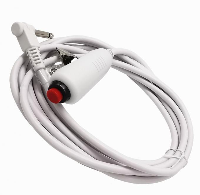 Custom 6.35 Single Button Switch Line Appel d'urgence Bouton d'appel infirmière câble avec clip pour le système d'appel infirmière station infirmière 0