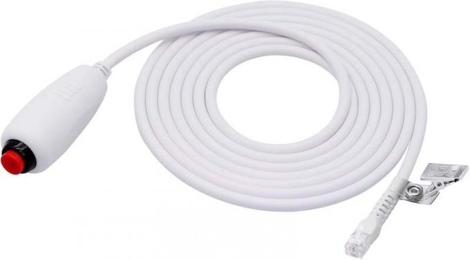 RJ11 personnalisé 6Pin 4Core bouton unique poignée de main câble d'appel infirmier avec clip pour station infirmier station d'appel infirmier 5