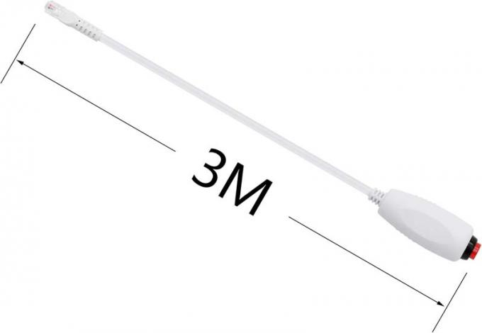 RJ11 personnalisé 6Pin 4Core bouton unique poignée de main câble d'appel infirmier avec clip pour station infirmier station d'appel infirmier 3