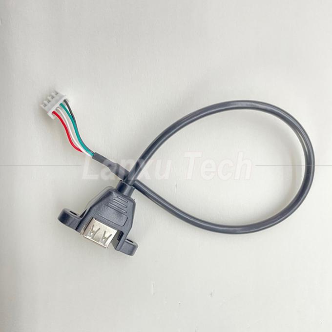 Cable à 4 broches USB 2.0 monté sur panneau de type A à JST XH PH VH 2