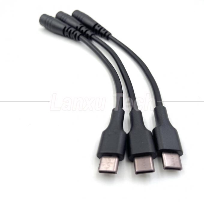 Cable d'extension du chargeur de 5 V USB de type C à courant continu 5.5x2.1 mm pour ventilateur de lampe de bureau LED 5