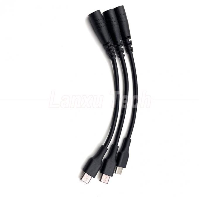 Cable d'extension du chargeur de 5 V USB de type C à courant continu 5.5x2.1 mm pour ventilateur de lampe de bureau LED 4
