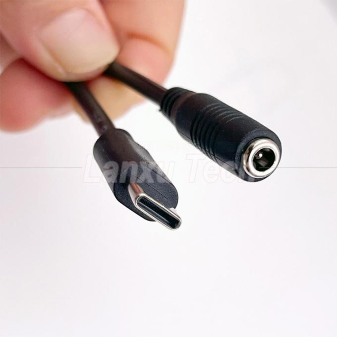 Cable d'extension de charge de puissance de 5V de type C à CC 3,5x1,35 mm 5,5x2,1 mm pour ventilateur de lampe de bureau LED 2
