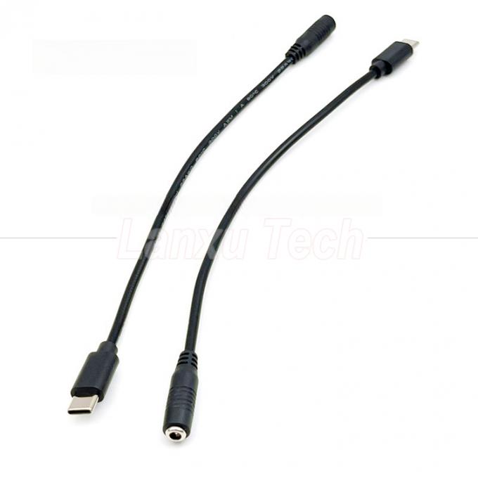 Cable d'extension de charge de puissance de 5V de type C à CC 3,5x1,35 mm 5,5x2,1 mm pour ventilateur de lampe de bureau LED 5
