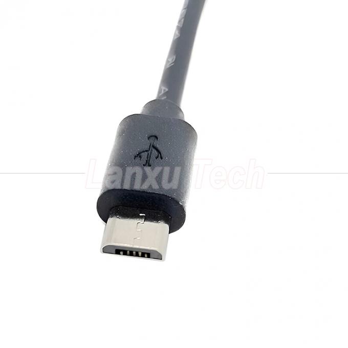 Micro USB mâle à courant continu 3,5x1,35 mm femelle Jack câble d'extension de puissance pour les ventilateurs LED bandes 3
