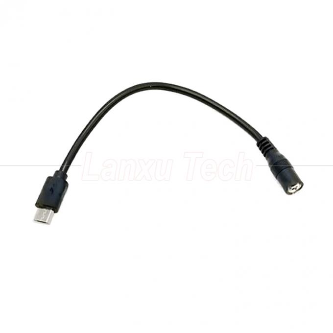 Micro USB mâle à courant continu 3,5x1,35 mm femelle Jack câble d'extension de puissance pour les ventilateurs LED bandes 5