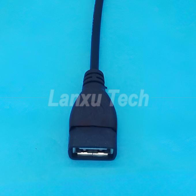 USB 2.0 Un mâle à 2 USB double Jack Y Femme Splitter Hub Cable d'adaptateur d'extension de câble d'alimentation 4