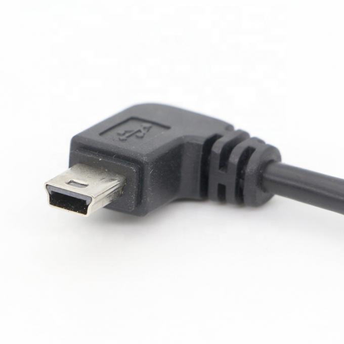 Fermeture à vis à angle droit de 90 degrés, mâle à femelle, câble d'extension mini-paneau USB 5