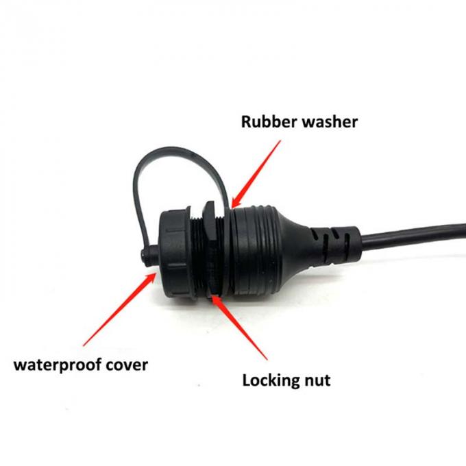 USB B 2.0/3.0 câble d'extension imperméable à l'eau de mâle à femelle avec panneau de montage à vide pour imprimante voiture camion bateau ordinateur moto 0