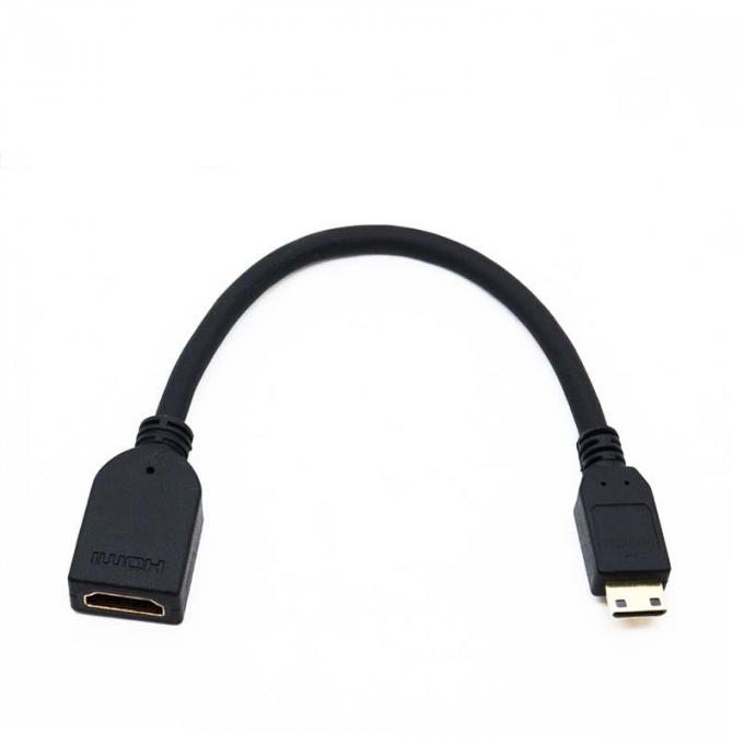Mini HD-MI Convertisseur homme à HD-MI femme câble d'extension imperméable pour voiture camion bateau ordinateur moto 1