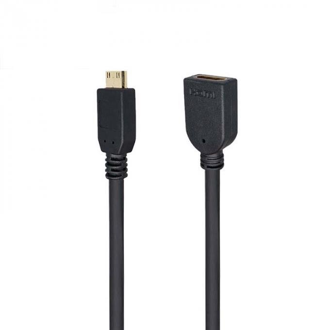 Mini HD-MI Convertisseur homme à HD-MI femme câble d'extension imperméable pour voiture camion bateau ordinateur moto 0