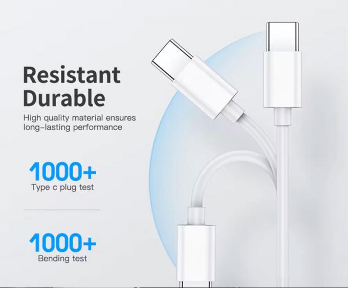 Chargement rapide de haute qualité 60w 100w Type C à type C PD câble de chargeur de données 3