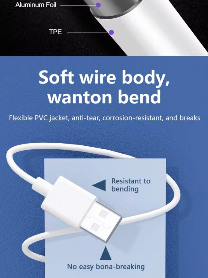 Cable de chargeur de données USB à type C de haute qualité 1M 2M 5A à charge rapide pour téléphone Android Huawei 5