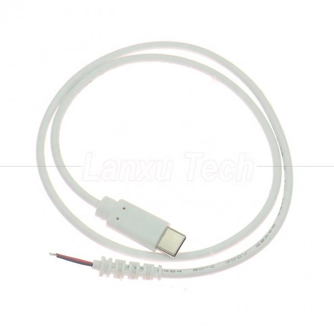 Personnalisation USB type C mâle femelle à fil nu câble de chargeur de fin de queue de cochon avec soulagement de la contrainte 1