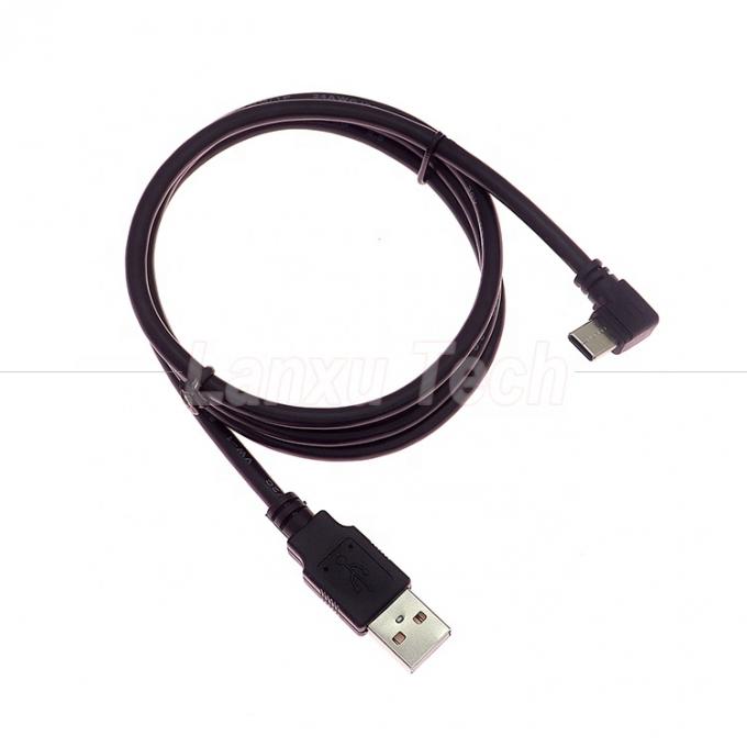 Chargement rapide à angle droit de 90 degrés 2A câble d'extension du chargeur de données USB 2.0 à type C 0